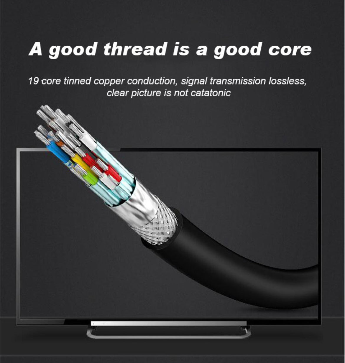 HDMI kabel - 3 Meter - Geschikt voor Playstation 5, TV en Xbox Series X - Ultra HDTV - 4K - Zwart