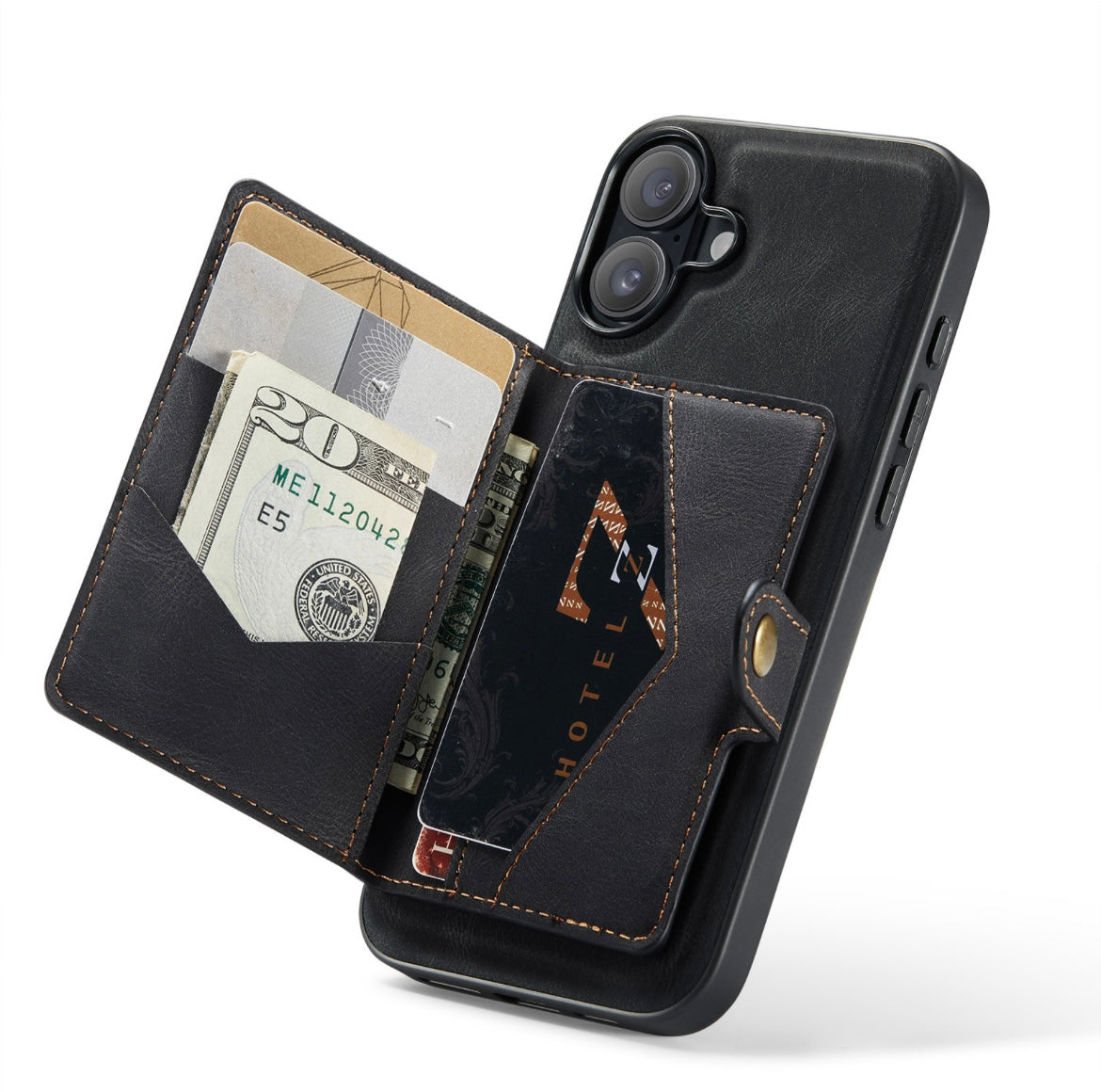Back cover voor Apple iPhone 15/16 Series - met magnetische pasjeshouder