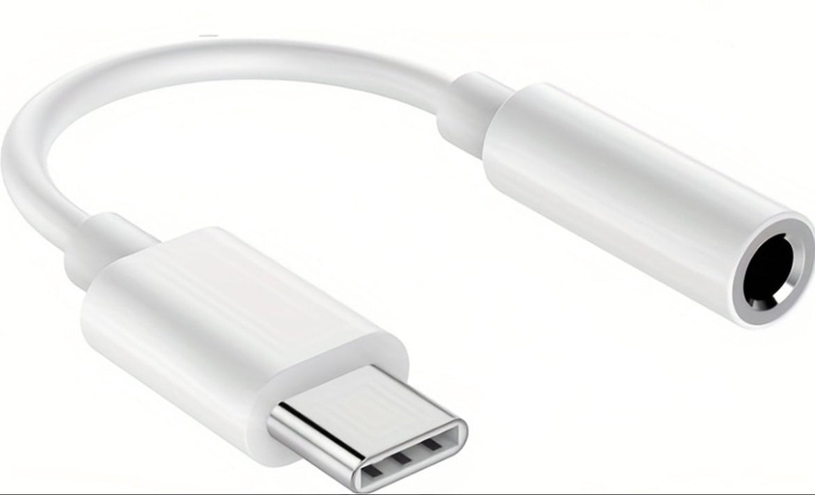 USB C Adapter - Hoofdtelefoon Jack 3,5 mm- AUX Type C aansluiting