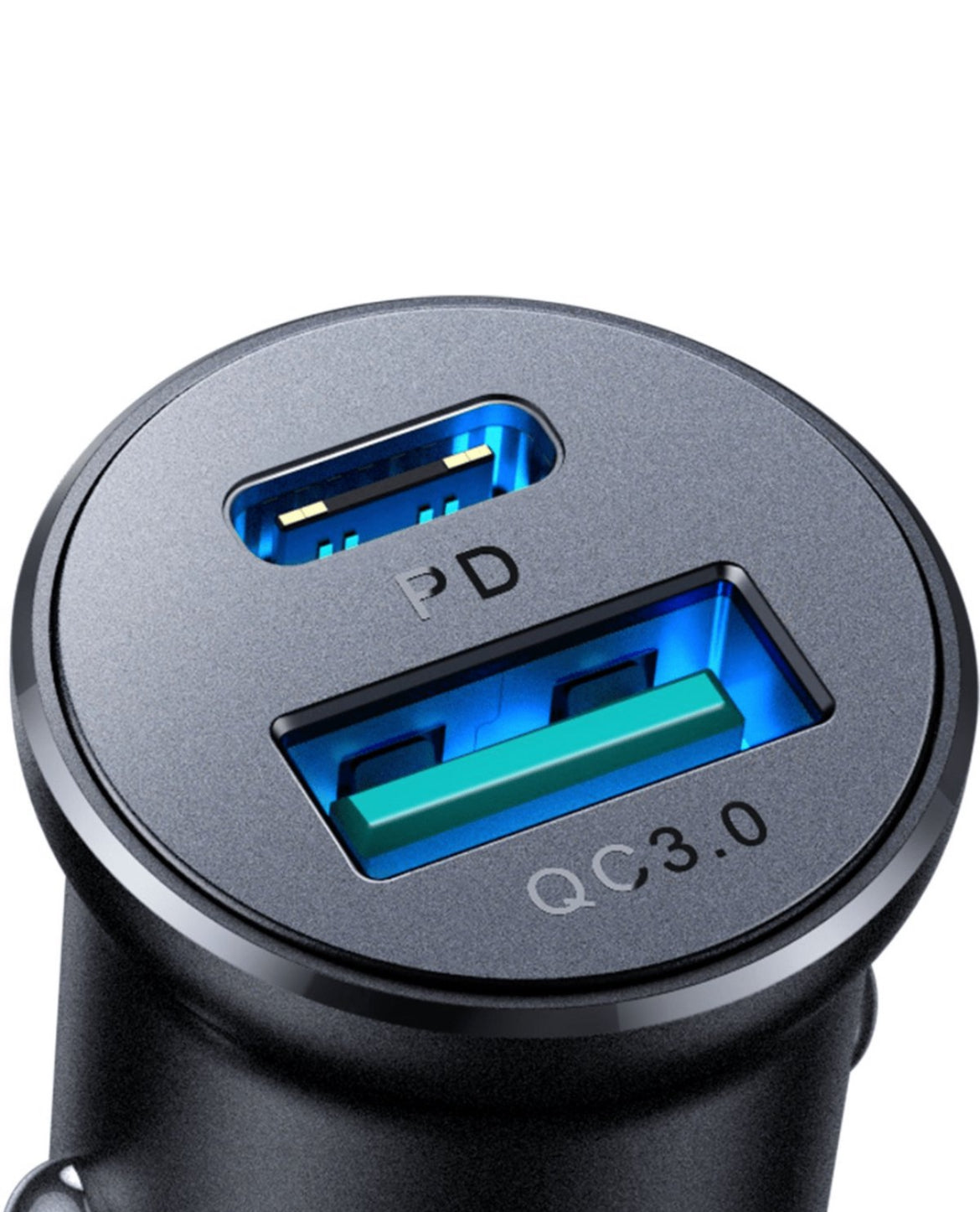 Autolader USB-A en USB-C - Auto Oplader USB - 30W - Zwart