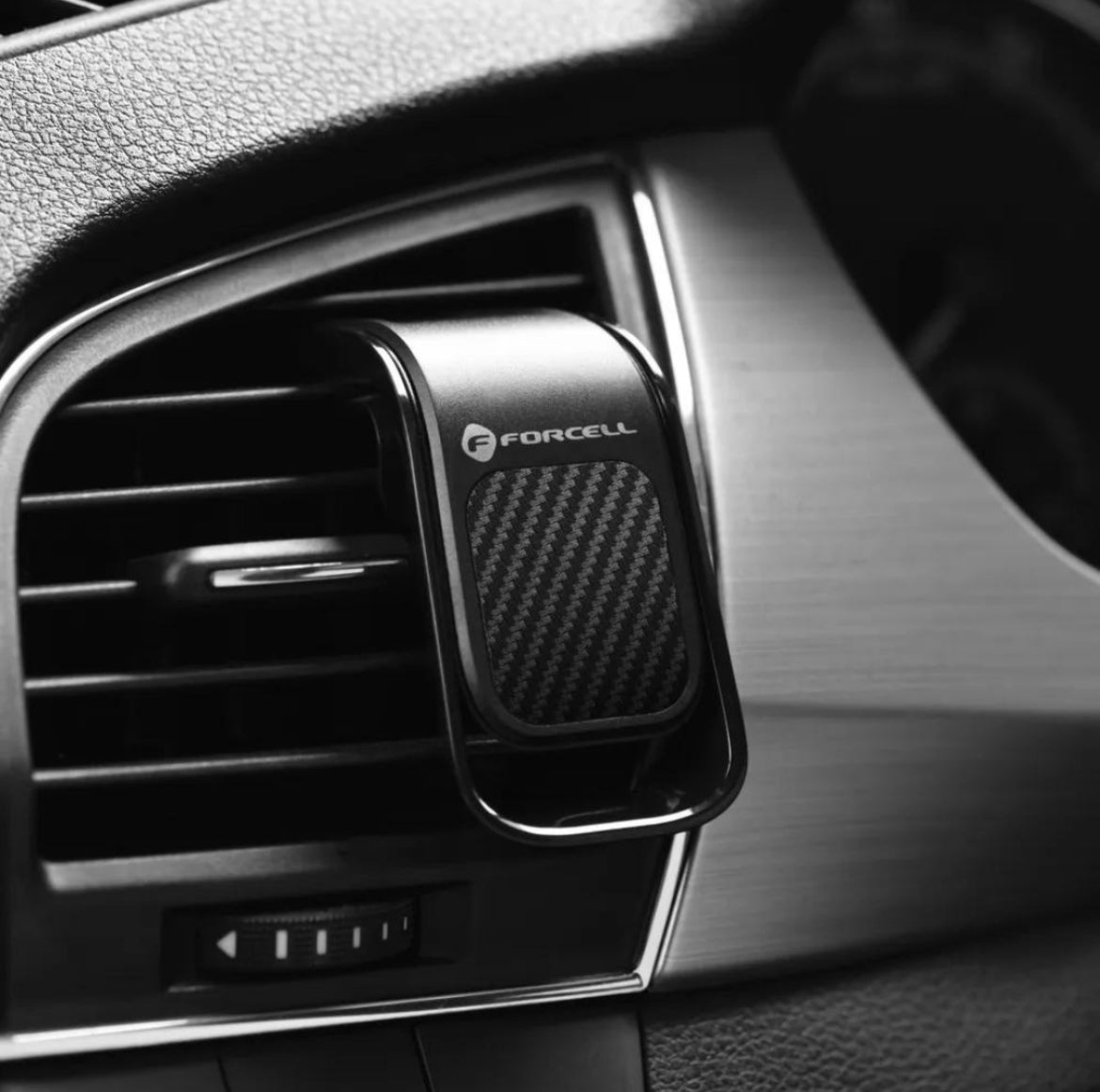 Magnetische Telefoon houder voor in Auto - Ventilatierooster - Zwart