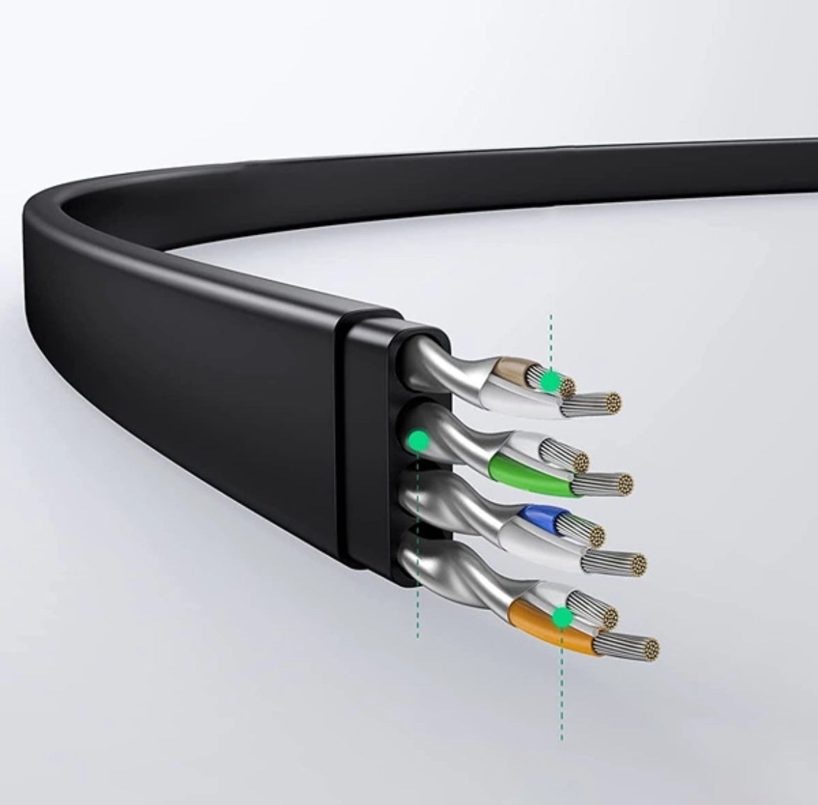 Internetkabel - Ethernet kabel - Cat6 - Tot 1000 Mbps - RJ45 - Zwart