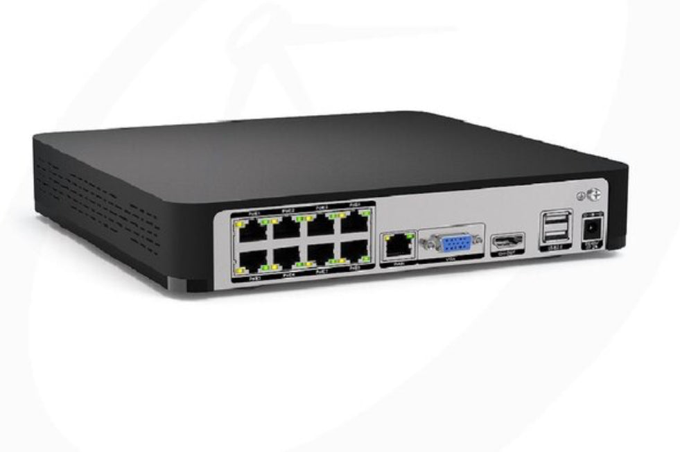 Xsarius XSR-N Smart AI NVR Camera IP recorder - Full HD 1080P - 8 x PoE