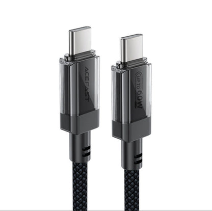 USB-C naar USB-C kabel - Oplaadkabel - 1.2 Meter - 480 Mbps - 60W - Nylon - Zwart