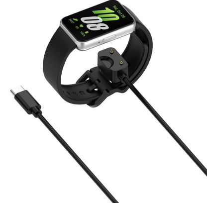 Oplaadkabel geschikt voor Samsung Galaxy Fit 3 - 1.0 Meter - USB-C - Zwart