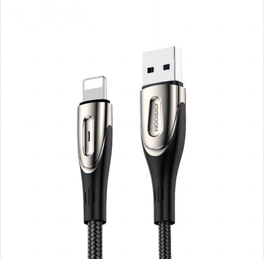 USB-A naar Micro USB Kabel - 2 Meter - Sharp series -3A - Zwart