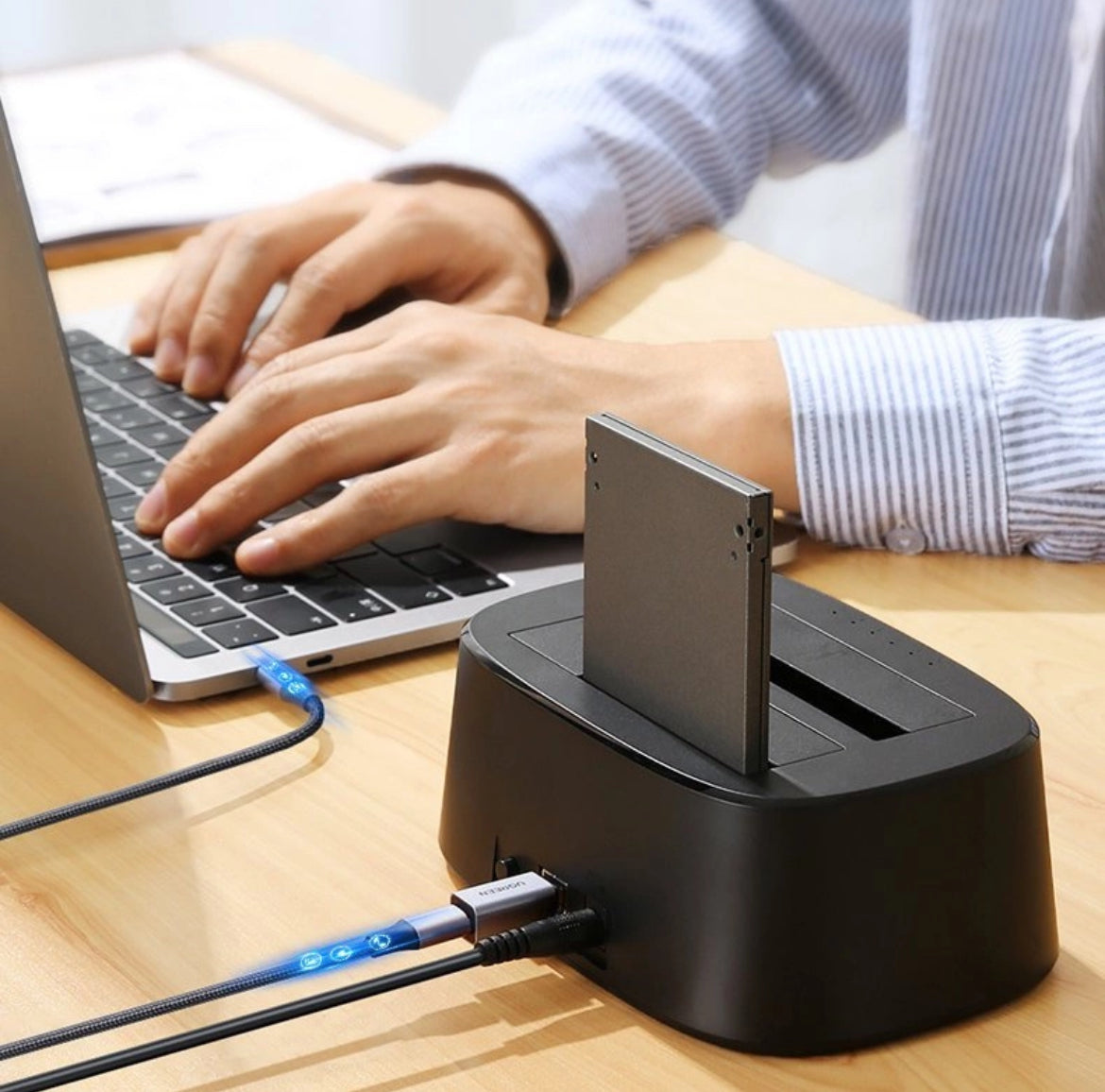 USB-C Naar USB-B Adapter - Printer Adapter - Grijs
