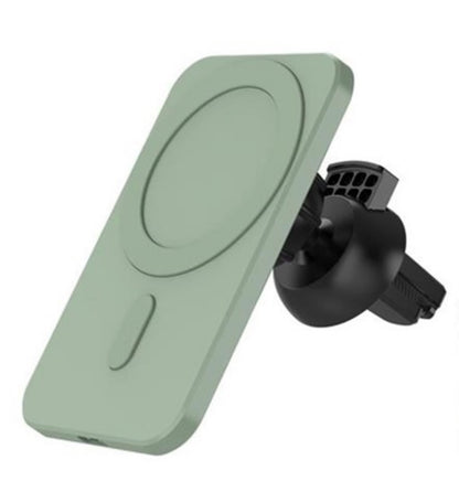 Autohouder Ventilatierooster - Telescopische Arm - magnetische ring - oplaadfunctie - Groen