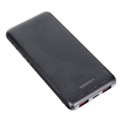 Powerbank 10000 mAH - 2x USB / 1x USB-C / 1x Micro USB - Snellader - 20W - Zwart