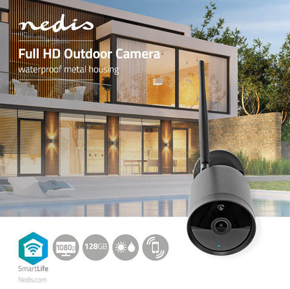 SmartLife Camera voor Buiten Wi-Fi Full HD 1080p IP65 Cloud Opslag microSD 12 V DC Met bewegingssensor Nachtzicht