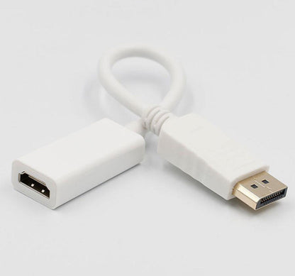 Displayport naar HDMI kabel - 24 cm - Wit