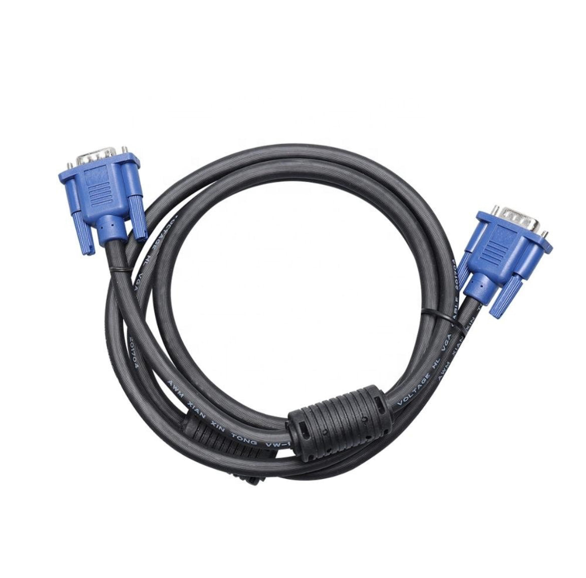 VGA Kabel - VGA Monitor kabel - VGA naar VGA - 1.5 Meter - Zwart/Blauw