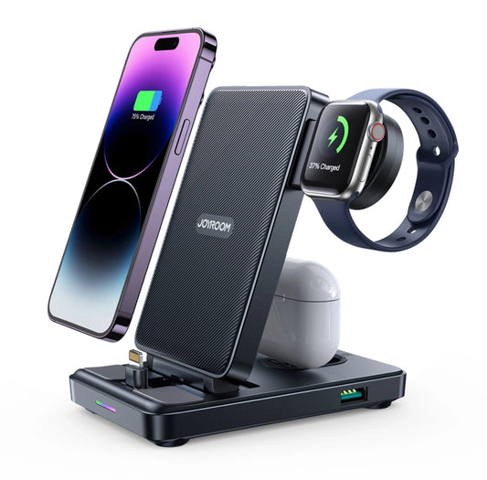 4 in 1 Oplaad station station geschikt voor MagSafe & iWatches - Zwart