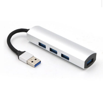 USB Splitter - USB Hub 3.0 - 4 Poorten - USB 3.0 aansluiting - Aluminium