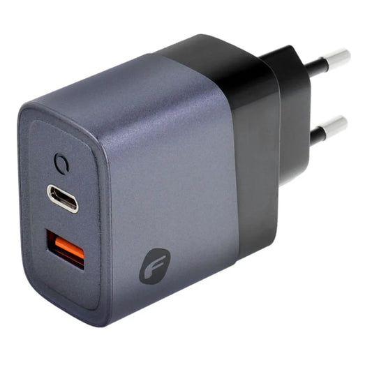 Adapter - met USB C en USB A aansluitingen - 4A 45W - Grijs