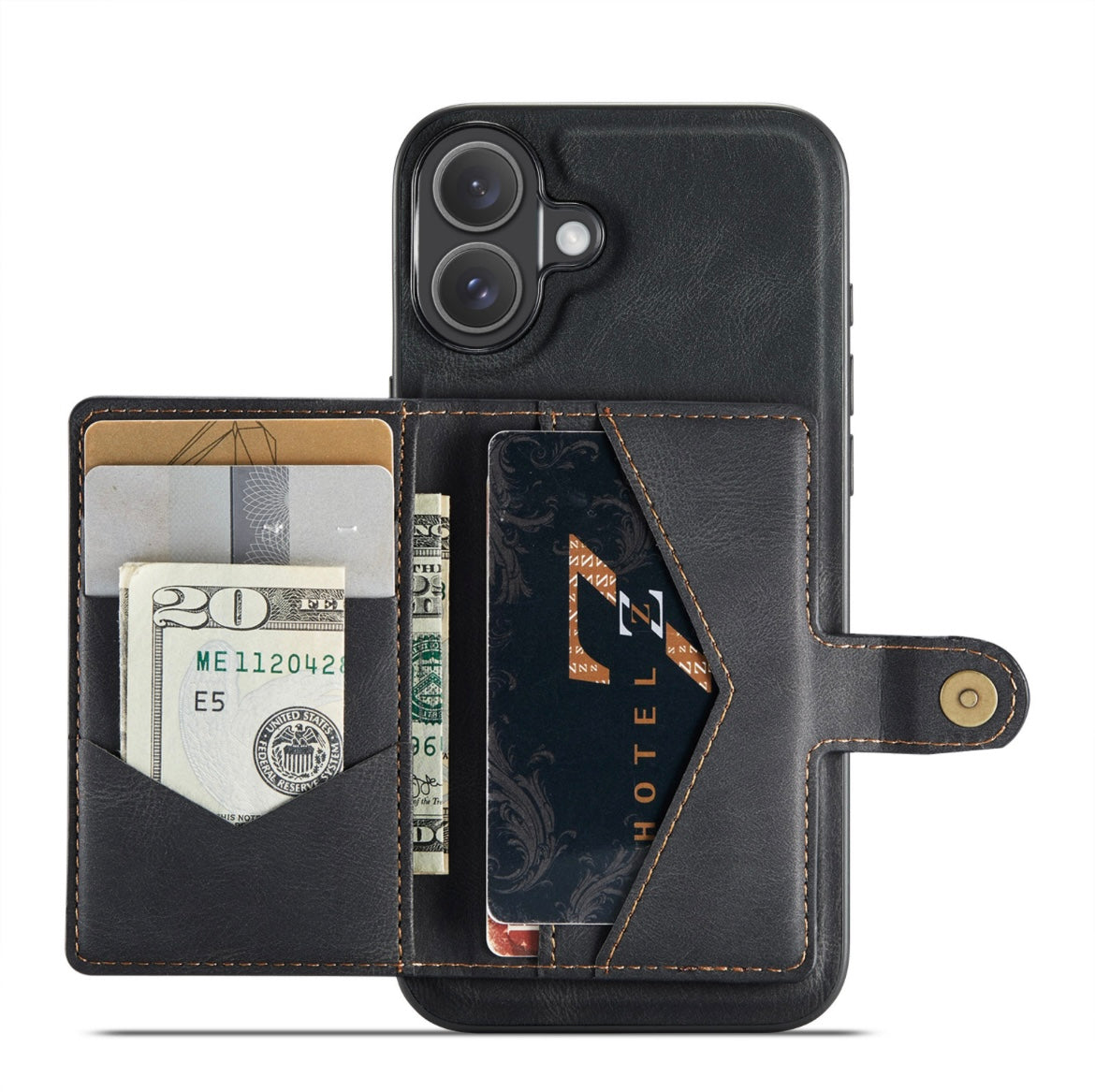 Back cover voor Apple iPhone 15/16 Series - met magnetische pasjeshouder