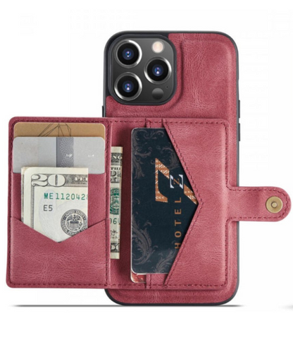 Back cover voor Apple iPhone 15/16 Series - met magnetische pasjeshouder
