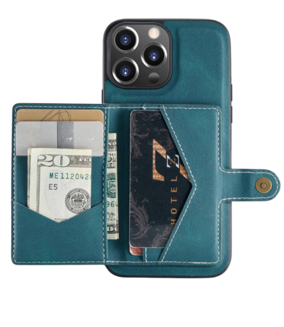 Back cover voor Apple iPhone 15/16 Series - met magnetische pasjeshouder